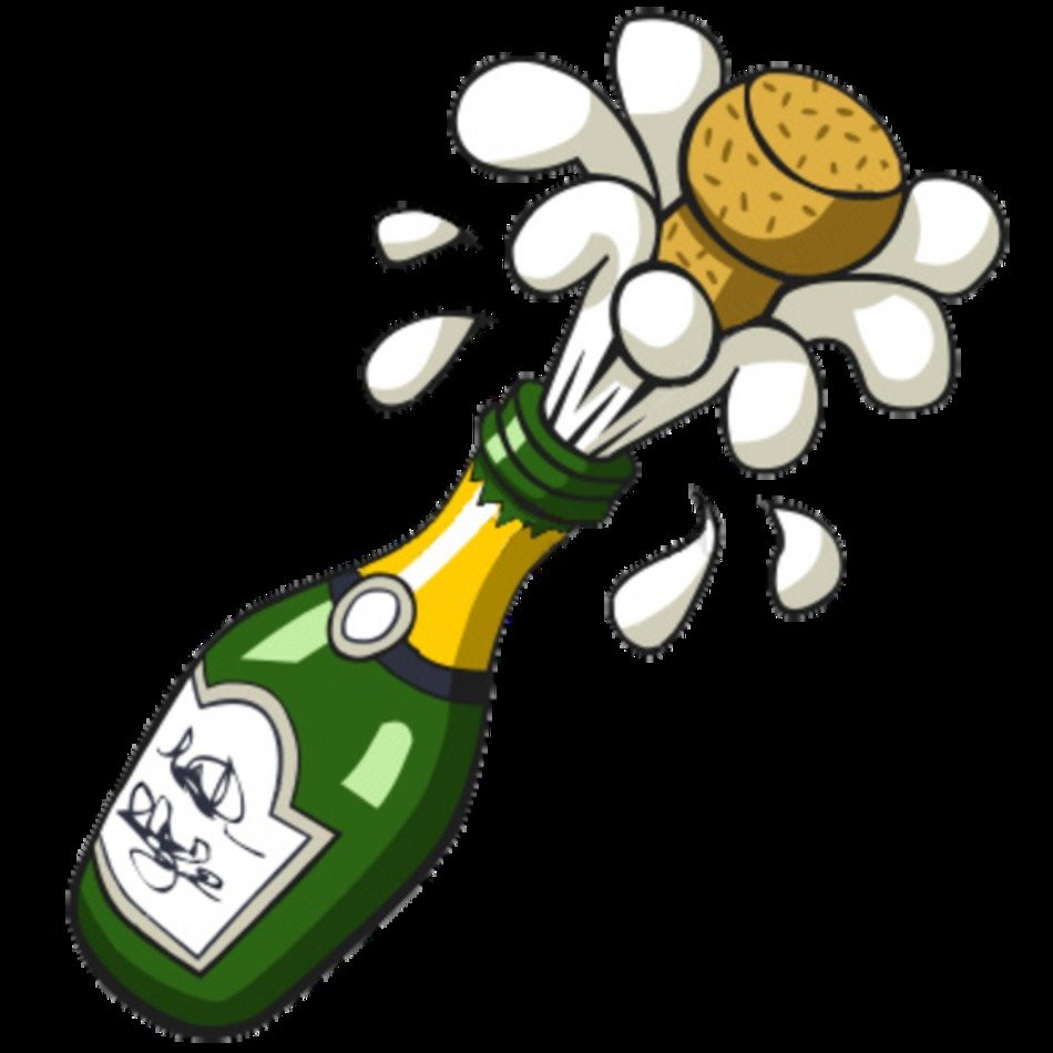 Free Popping Champagne Bottle