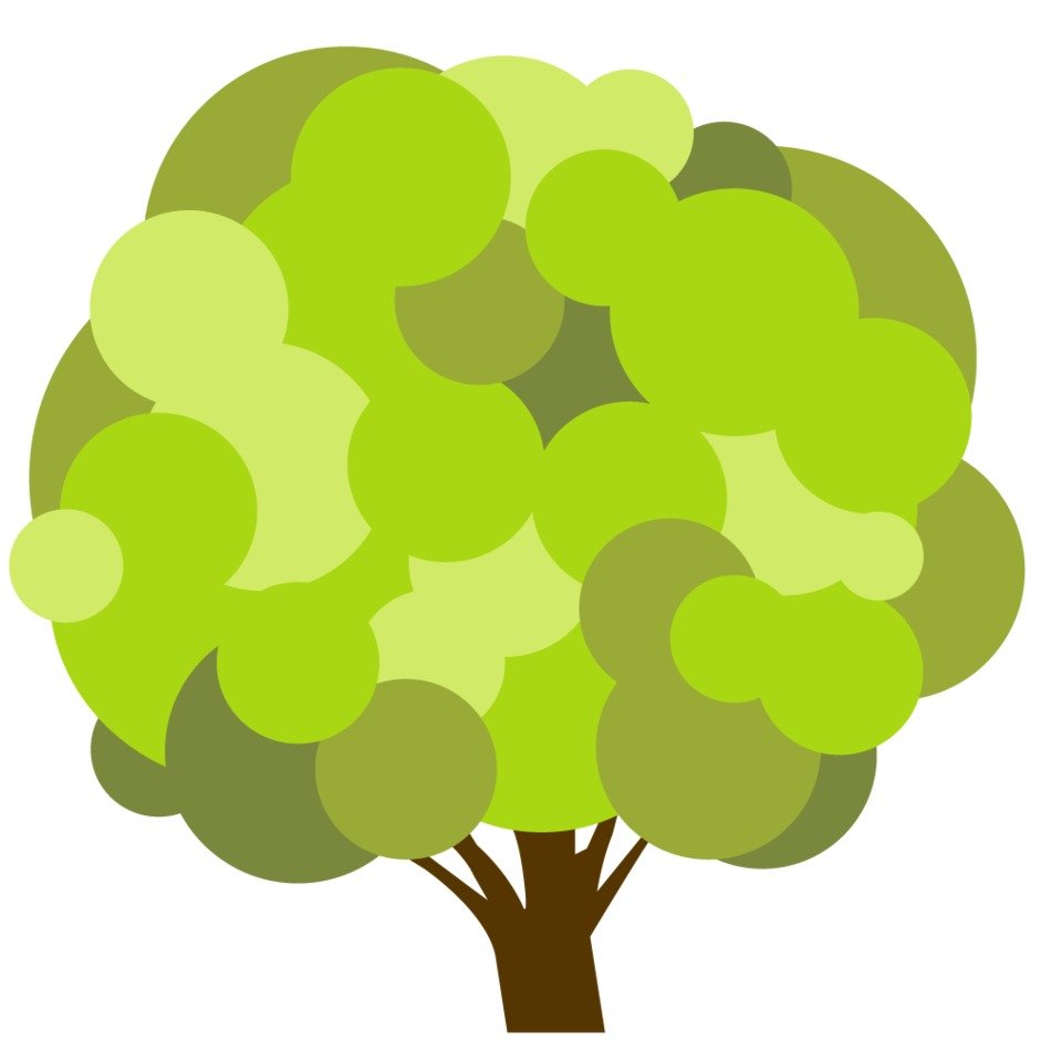 Christian green tree drawing