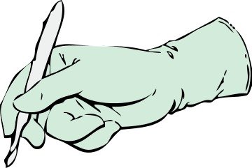 Gloved Hand With Scalpel By Johnny Automatic A Surgeons