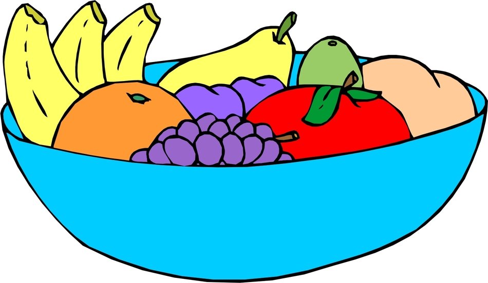 Bowl with Fruit drawing