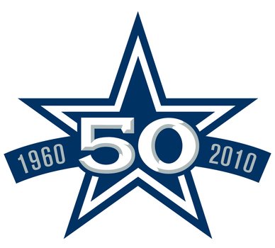 Blue and white 'Dallas Cowboys' clipart