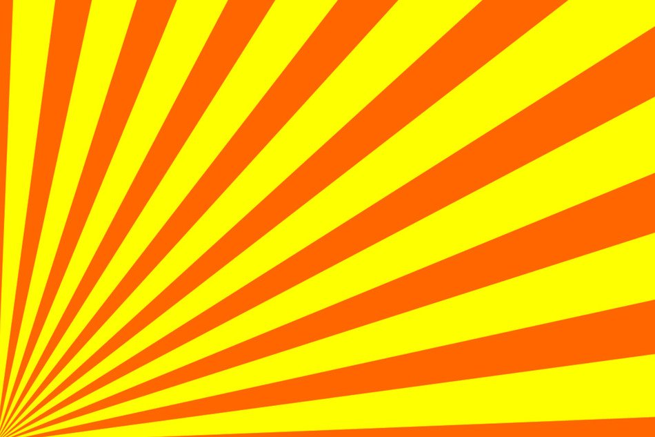 red and yellow rays as a picture for clipart