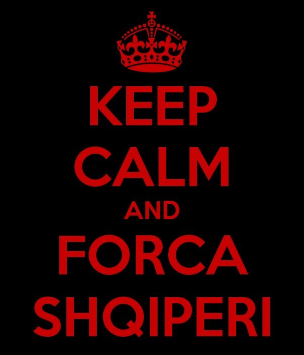 Keep Calm And Forca Shqiperi Carry On Image Generator clipart