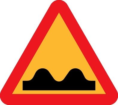 Speed Bump Sign At Clkercom Vector Online