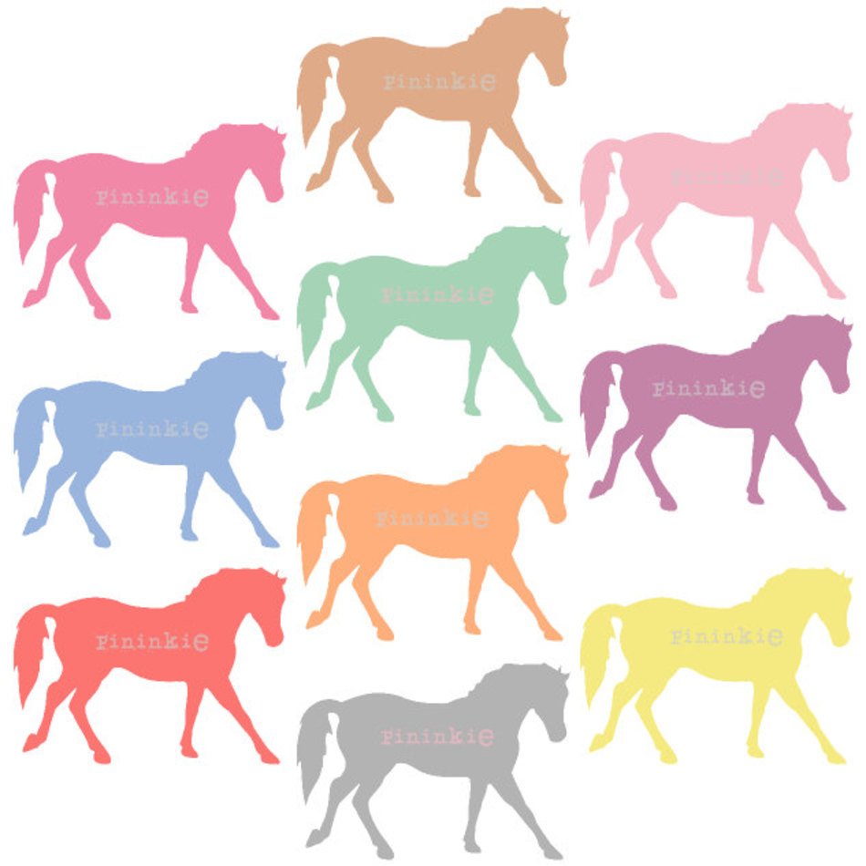 Pony Digital Horse By Pininkie