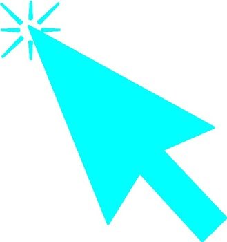 Mouse Pointer With Clicked Flashes At Clkercom Vector Clip