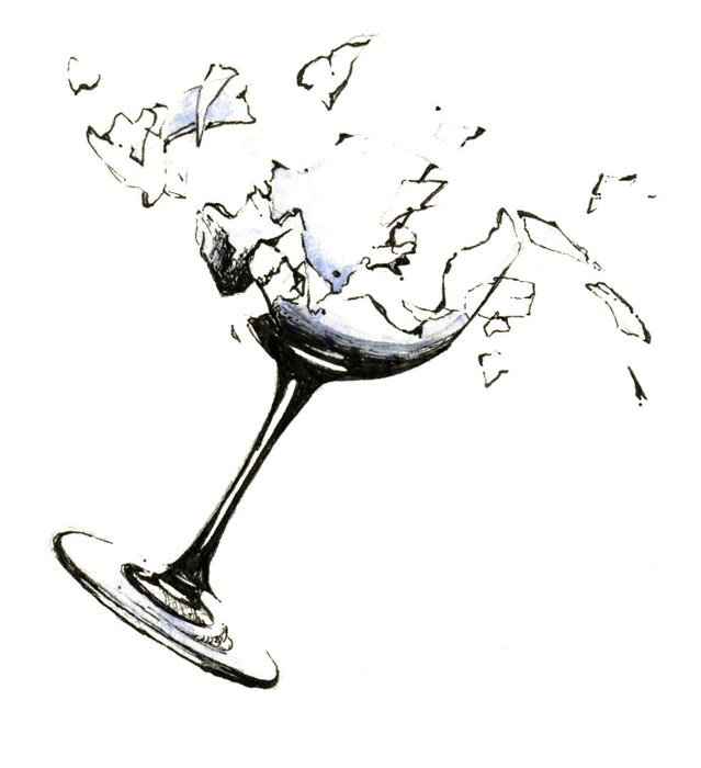 clipart of the broken glass