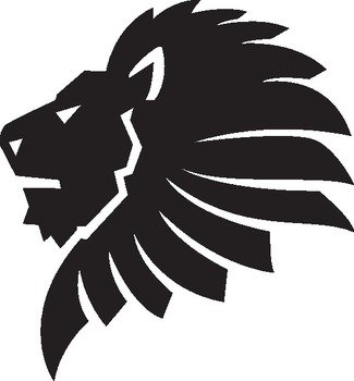 Lion Face Outline Cut At Clkercom Vector Online
