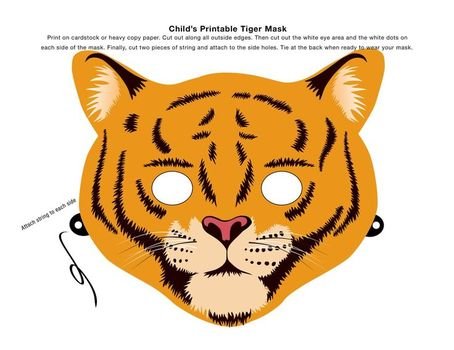 Masks Jpg Tigers Printable Animal