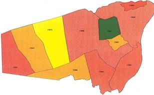 drawing of Addressing Snyder Countys map