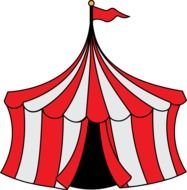 circus tent drawing