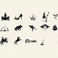 Fairy Tale Vector Icons Art And