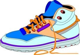 colorful sneaker as picture for clipart