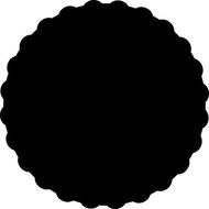 Clip art of the black edged Circle