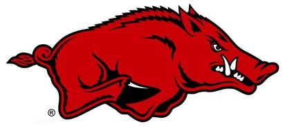Arkansas Razorback, logo of team, red wild boar