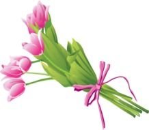 Clip Art Of A Bouquet Tulips &amp;169 Dixie Allan