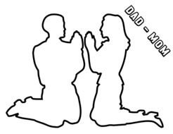 Clipart of praying people