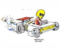 Bible Rider Sign Spinner Gives You Wings Go Cart