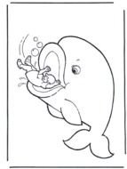eating fish Coloring Pages drawing