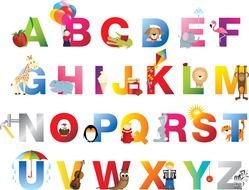 english alphabet with pictures