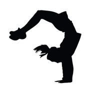 Cheerleader Decal Backflip Gymnastics Sticker Car Window Laptop N2