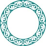 Round Decorative Frame drawing