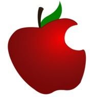 bitten red apple
