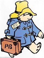 Clipart of walking bear