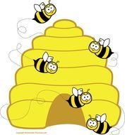 Home Free Bee Beehive Bees Carmens Class