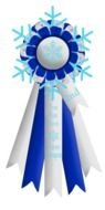 2nd Place Ribbon blue drawing