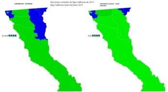 green and blue United States Time Zone Map
