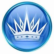 Photos Crown Blue Bigstockphoto Icon Isolated On W