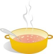 cartoon soup pot