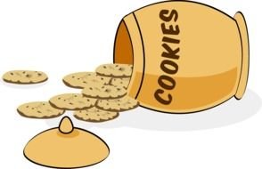 clipart rashes of cookies from a jar