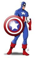 clipart of the captain America