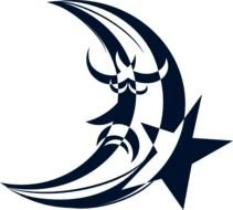 Moon And Star At Clkercom Vector Online Royalty clipart