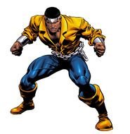 drawn hero with chains from comics