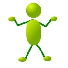 green Stick Figure drawing