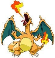Clip art of fire dragon