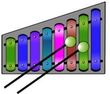 Xylophone Colourful Vector