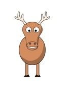 Vein reindeer drawing