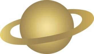 Clipart of 3d Saturn