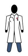 figurine of a man in a suit of a doctor