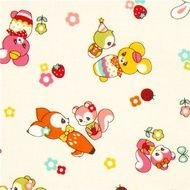 White Kawaii Fabric drawing