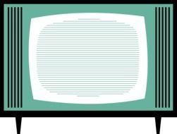 Clipart of Old Fashioned Tv