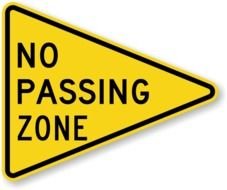 No Passing Zone drawing