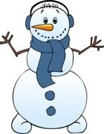 nice Snowman cartoon drawing