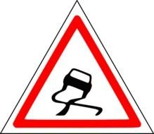 Sign Danger Triangle Transportation Road Roadsigns