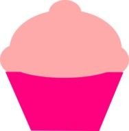 Cupcake Pink Shades At Clkercom Vector Online