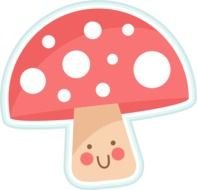 red Queen mushroom drawing